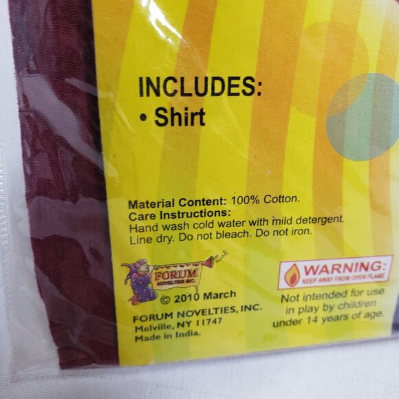 Halloween Costume Men's XL Groovy Hippie Shirt Adult - Picture 10 of 12